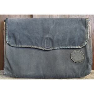 Duluth Pack Safari Briefcase Messenger Made In USA Canvas Laptop Bag Black